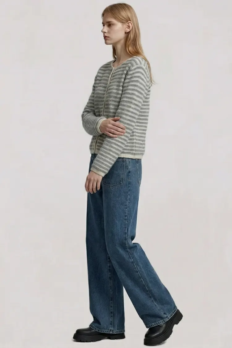 Women's Striped Cashmere Sweater