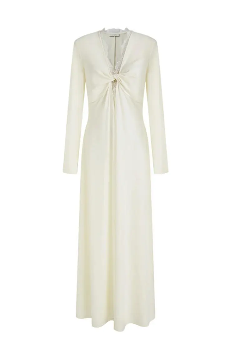 فستان ماكسي من الدانتيل للنساء